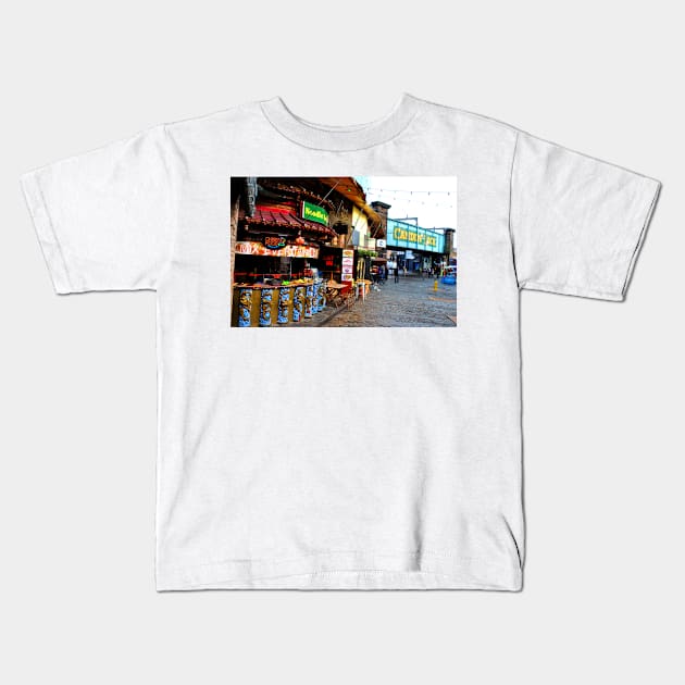 Camden Lock Market London NW1 England Kids T-Shirt by AndyEvansPhotos